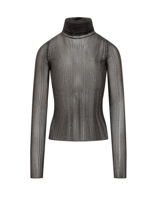 Givenchy Gray Top Rolled Neck