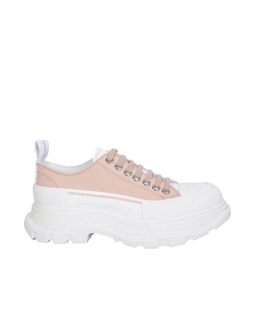 Alexander McQueen Powder Pink Tread Slick Sneakers | Lyst
