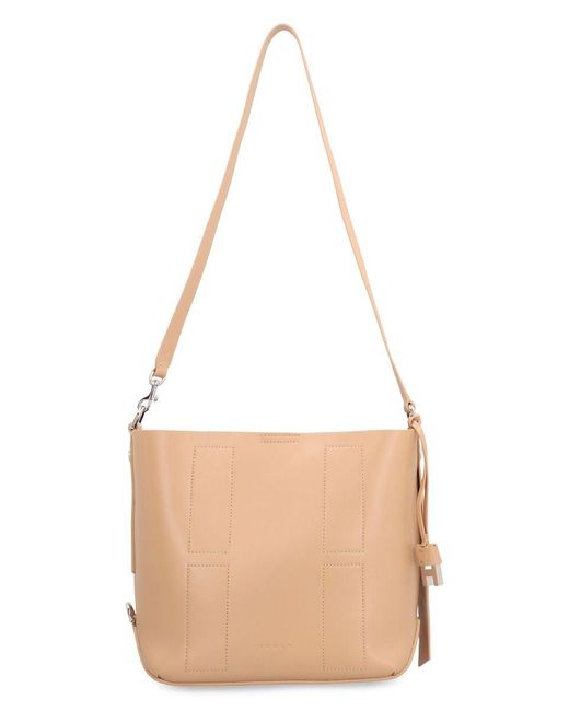 Hogan Brown Hocket Piccola Hobo Bag