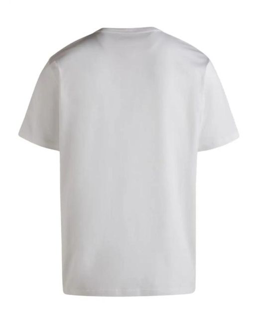 Bally White Logo-print Organic Cotton T-shirt for men