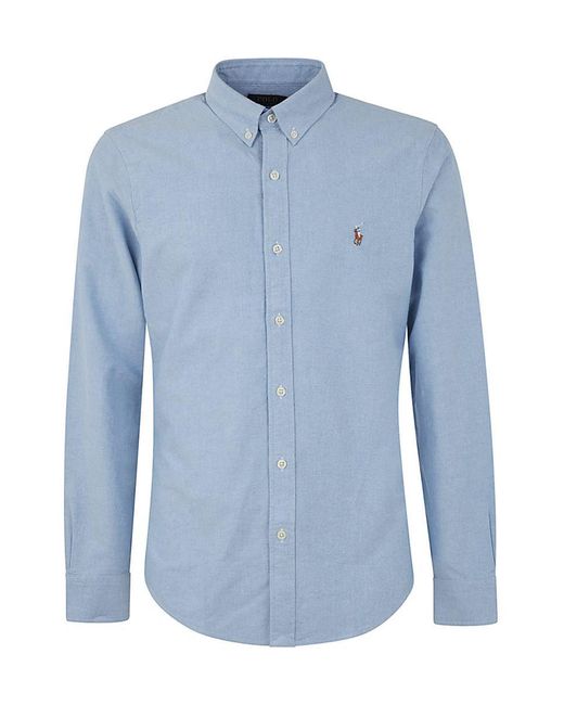 Polo Ralph Lauren Sports Shirt Long Sleeve in Blue for Men | Lyst