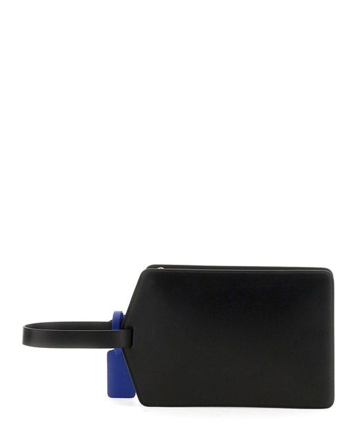 Off-White c/o Virgil Abloh Black 'Zip-Tie' Handbag With Logo Print