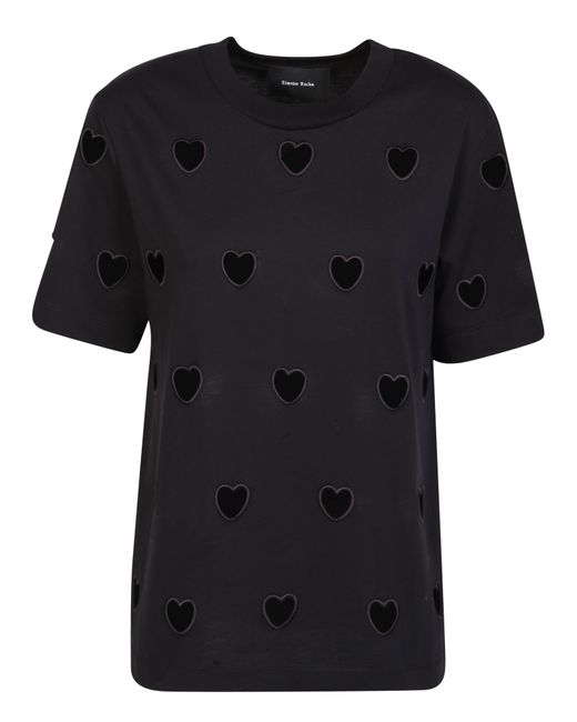Simone Rocha Cotton T-shirt With Cut Out Heart Details By . Creative ...