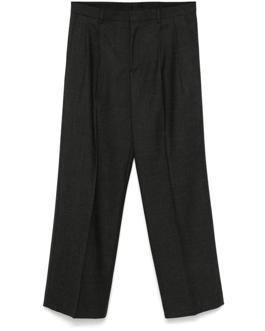 sunflower Black Wide Pleated Trouser Clothing for men