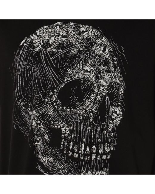 Alexander McQueen Black Cotton T-Shirt for men