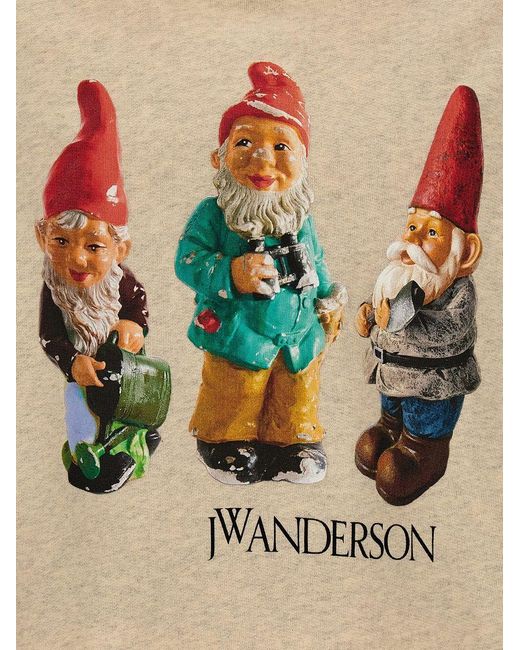 J.W. Anderson White 'Gnome Trio' Hoodie for men