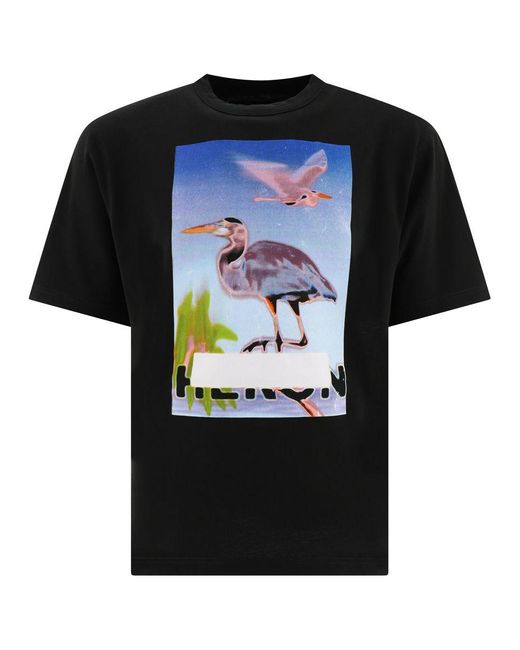 Heron Preston Black "Censored Heron" T-Shirt for men
