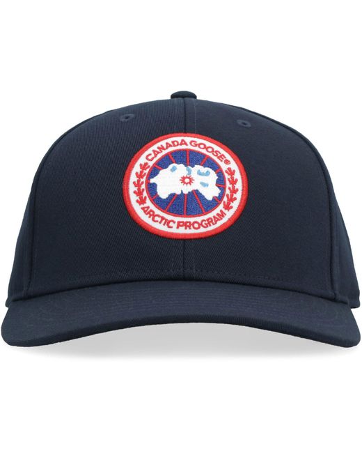 Canada Goose Blue Artic Baseball Cap for men