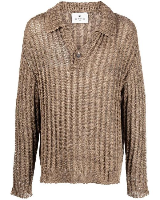 Etro Brown Sweaters for men