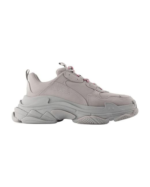 Balenciaga Gray Triple S Sneakers