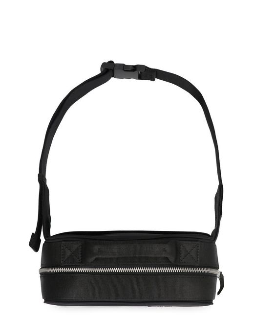 Maison Kitsuné Black The Traveller Nylon Belt Bag for men