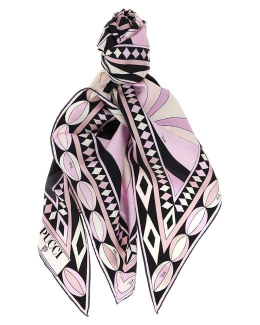 Emilio Pucci White Triangle Scarf