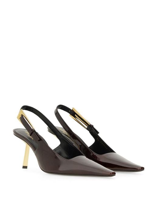 Saint Laurent Brown Décolleté "lee"