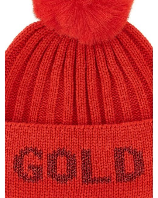 Goldbergh Red 'hodd' Cap