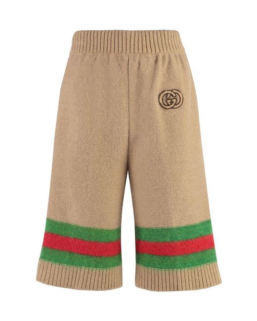Gucci Brown Knitted Shorts