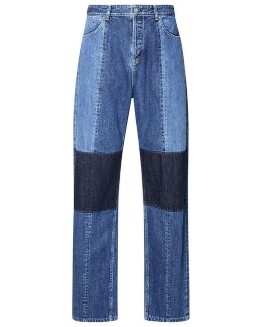 Jil Sander Blue Cotton Jeans for men