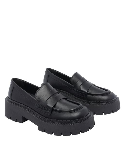 Vic Matié Black Flat Shoes