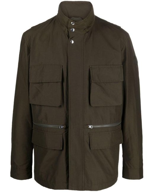 Woolrich Green High-neck Bomber Jacket for men