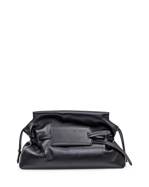 Off-White c/o Virgil Abloh Black Off- Clutch With Zip-Tie Label
