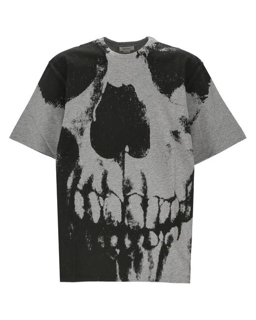 Alexander McQueen Black 'Skull' T-Shirt for men