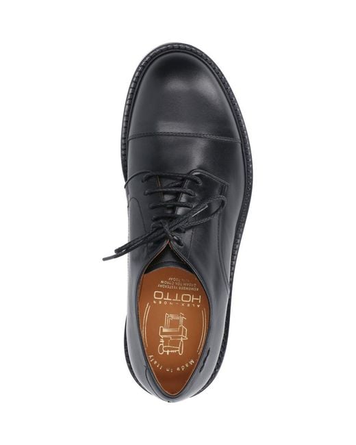 Alexander Hotto Black Flat Shoes for men