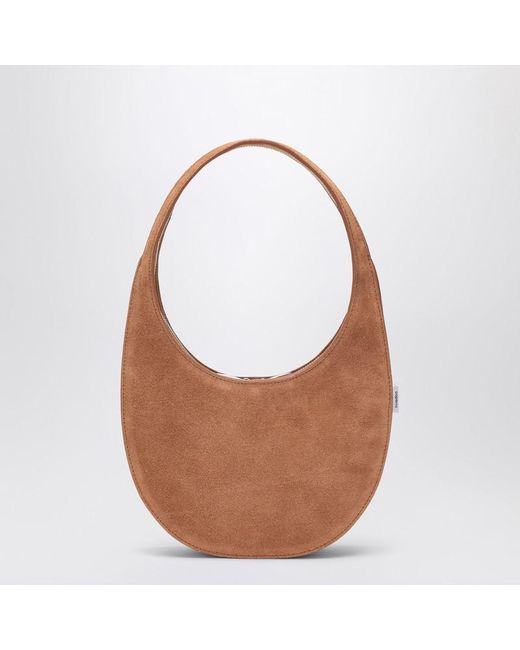 Coperni Brown Suede Double Gusset Swipe Bag