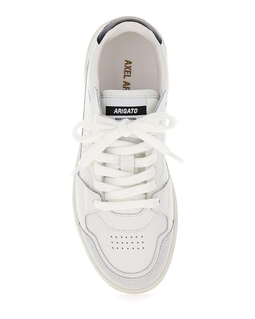Axel Arigato White 'Dice Lo' Sneakers With Logo Detail And Heel Tab