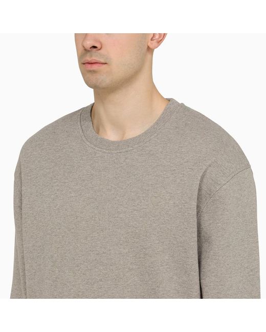 AMI Gray Ami De Coeur Grey Crewneck Sweatshirt for men