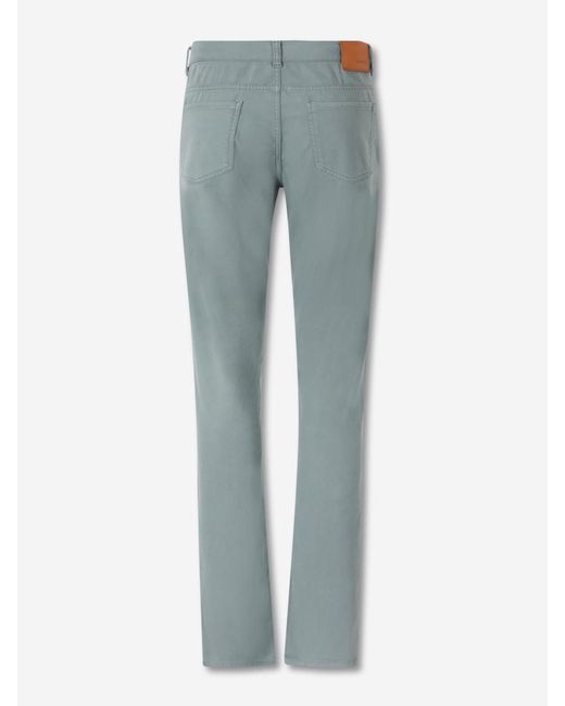 Canali Blue Straight Pants for men