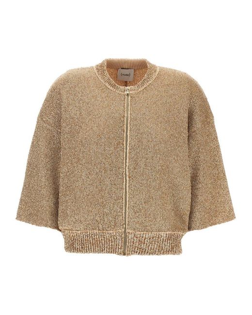 Nude Natural Sequin Cardigan