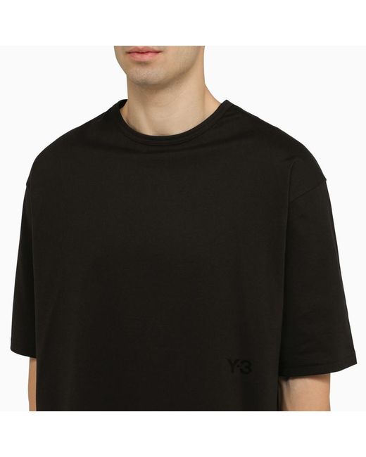 Y-3 Adidas Y 3 Black Crew Neck T Shirt for men