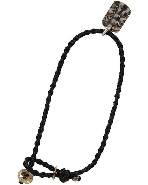 Paul Smith Black Bracelet Thread Tag Accessories for men