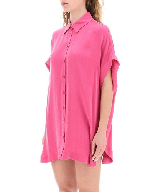 MVP WARDROBE Pink 'santa Cruz' Short-sleeved Shirt