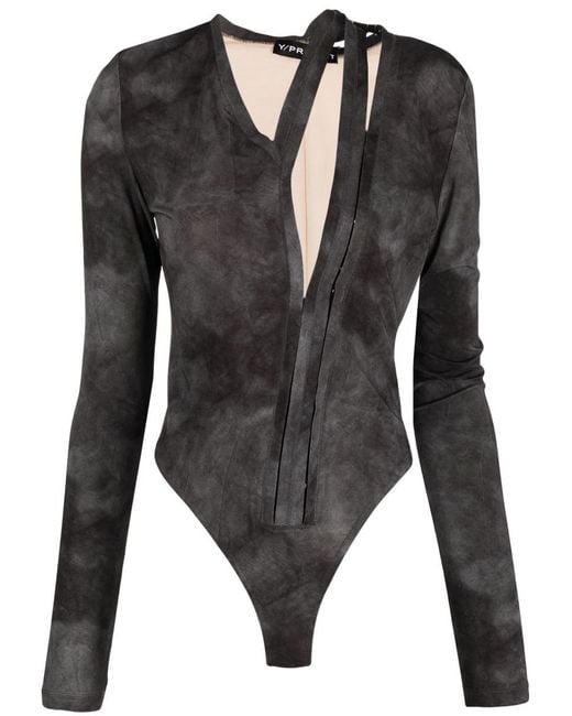 Y. Project Black Aurélie Bodysuit With Long Sleeves