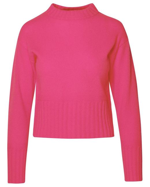Brodie Cashmere Pink Fuchsia Cashmere Sweater