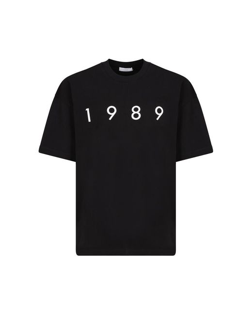 1989 STUDIO Black T-Shirts for men