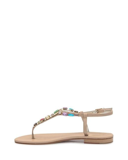 Emanuela Caruso Natural Fishbone Thong Sandals