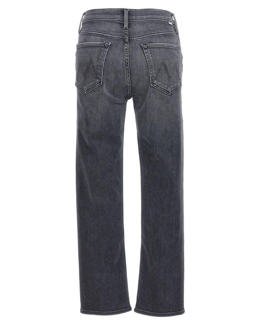 Mother Blue The Tomcat Ankle Jeans Gray