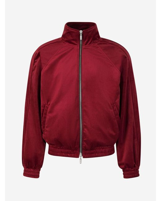 Rhude Red Velvet Sports Jacket for men