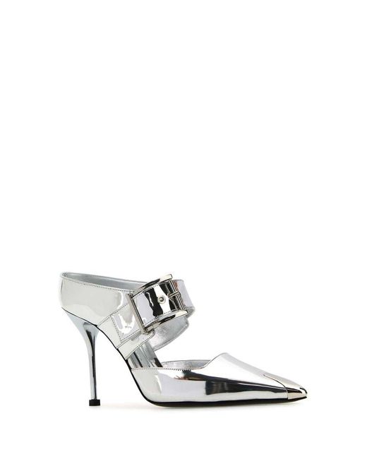 Alexander McQueen White Heeled Shoes