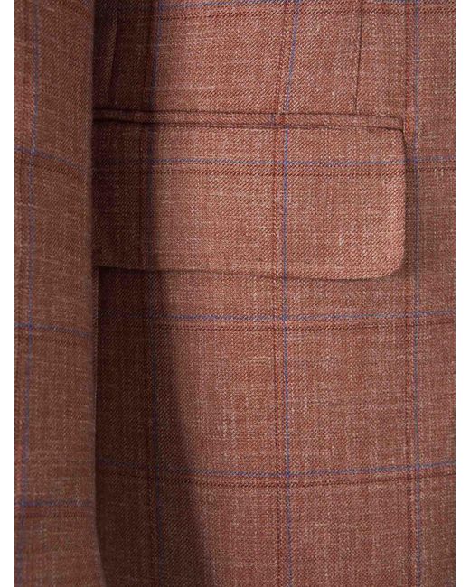 Canali Pink American Cashmere Linen Silk for men