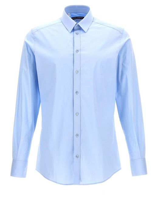 Dolce & Gabbana Blue Dg Essential Shirt Shirt, Blouse for men