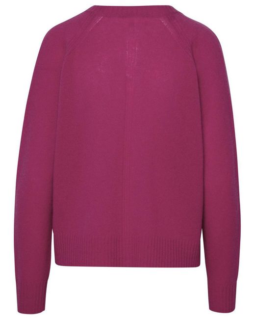 360cashmere Purple 'Erin' Fuchsia Cashmere Sweater