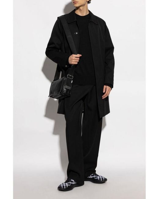 Burberry Black 100% Wool Sweater for men