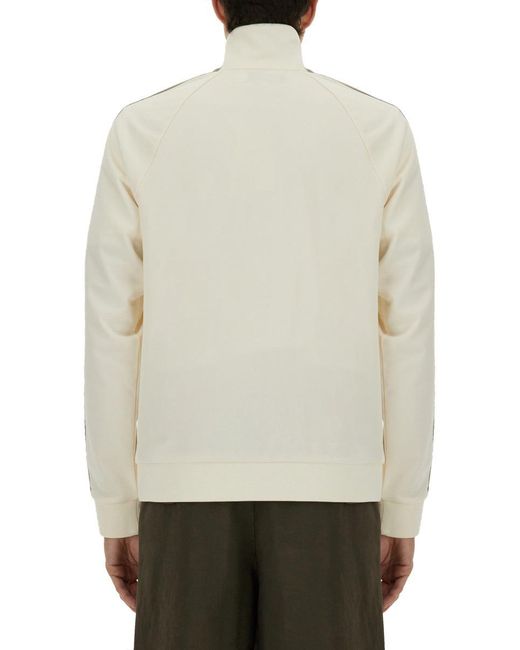 Fred Perry Natural Track Jacket With Two-Color Webbing for men