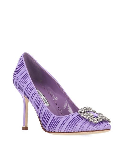 Manolo Blahnik Purple Heels