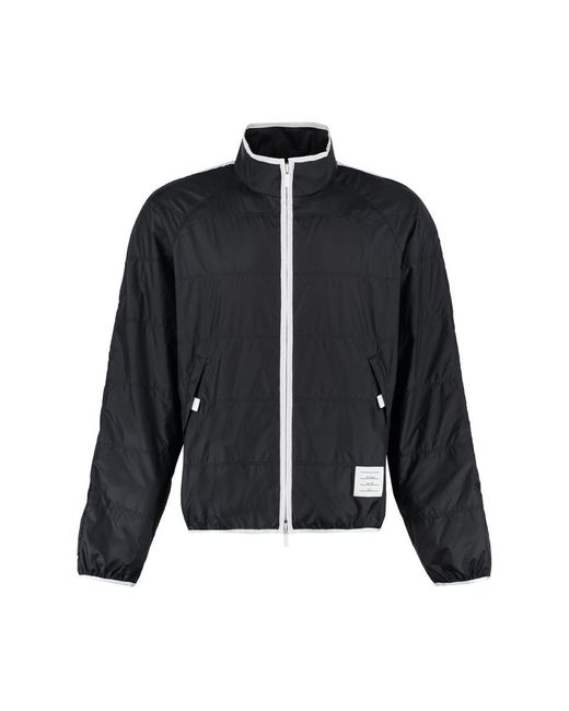 Thom Browne Black Nylon Windbreaker-jacket for men