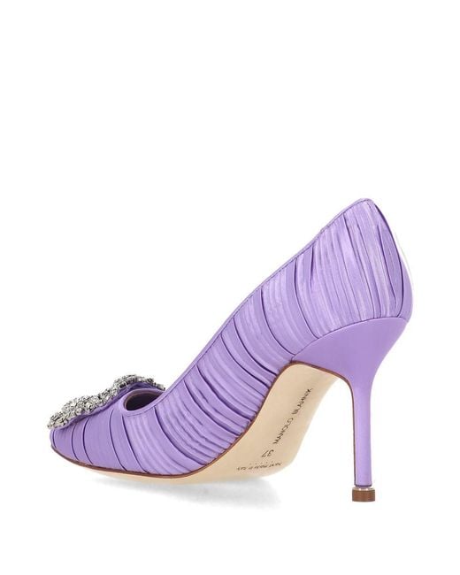 Manolo Blahnik Purple Heels