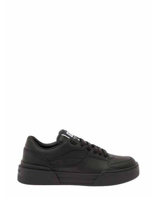 Dolce & Gabbana New Roma Sneaker In Leather Dolce & Gabbana Man in Nero
