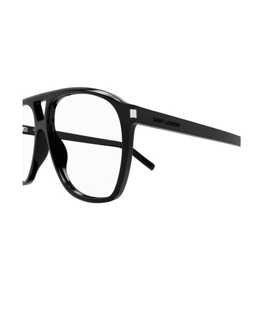Saint Laurent Black Sl 596 Dune Linea New Wave Eyeglasses
